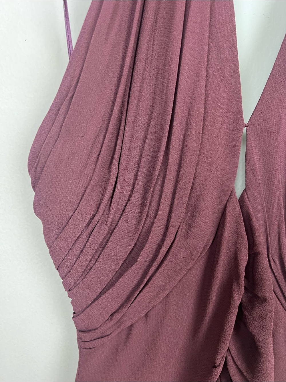 REFORMATION Cari Maxi Dress In Mahogany Wrap Halter Women’s 8 - Picture 16 of 16